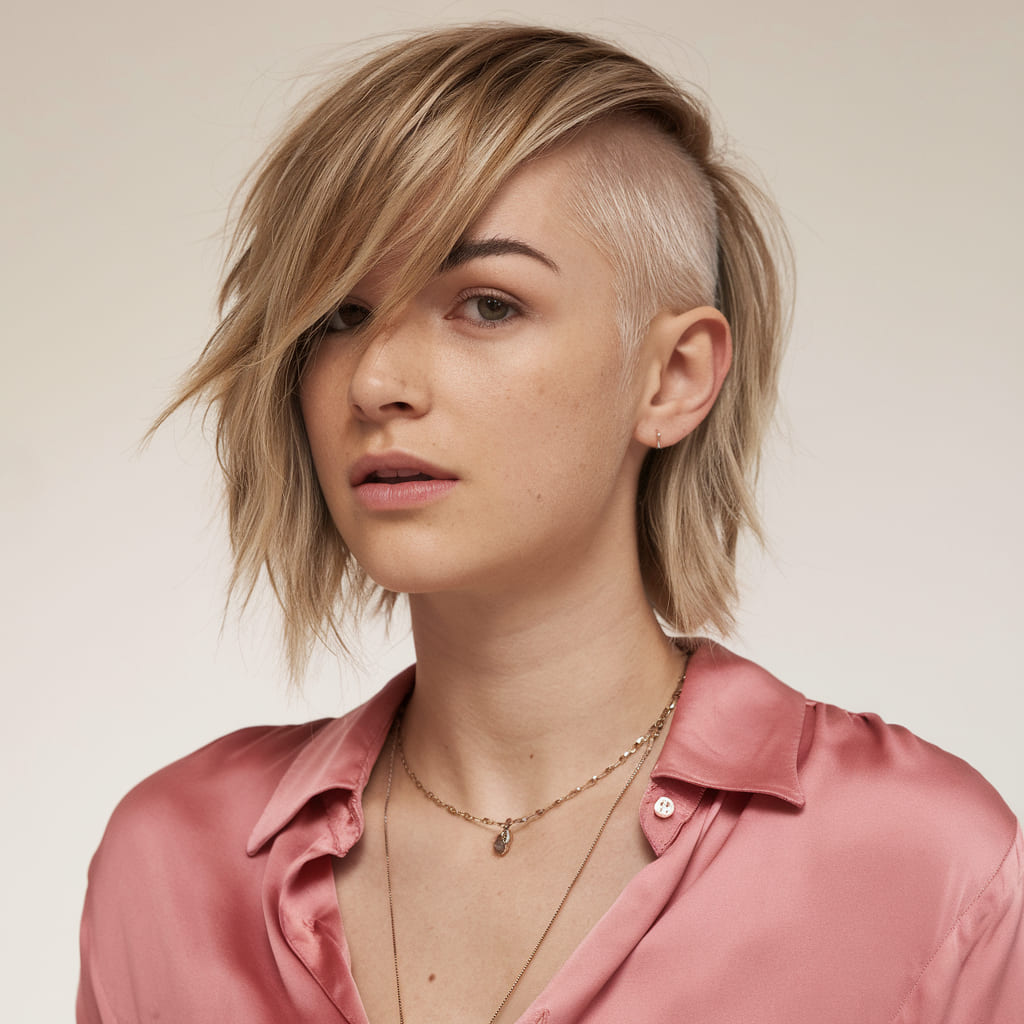 Cropped Pixie Cut with a Soft Undercut