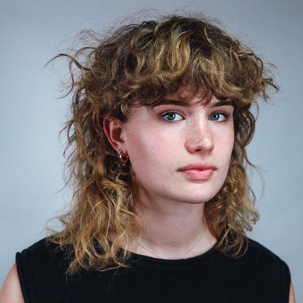 Curly Shag with Undercut