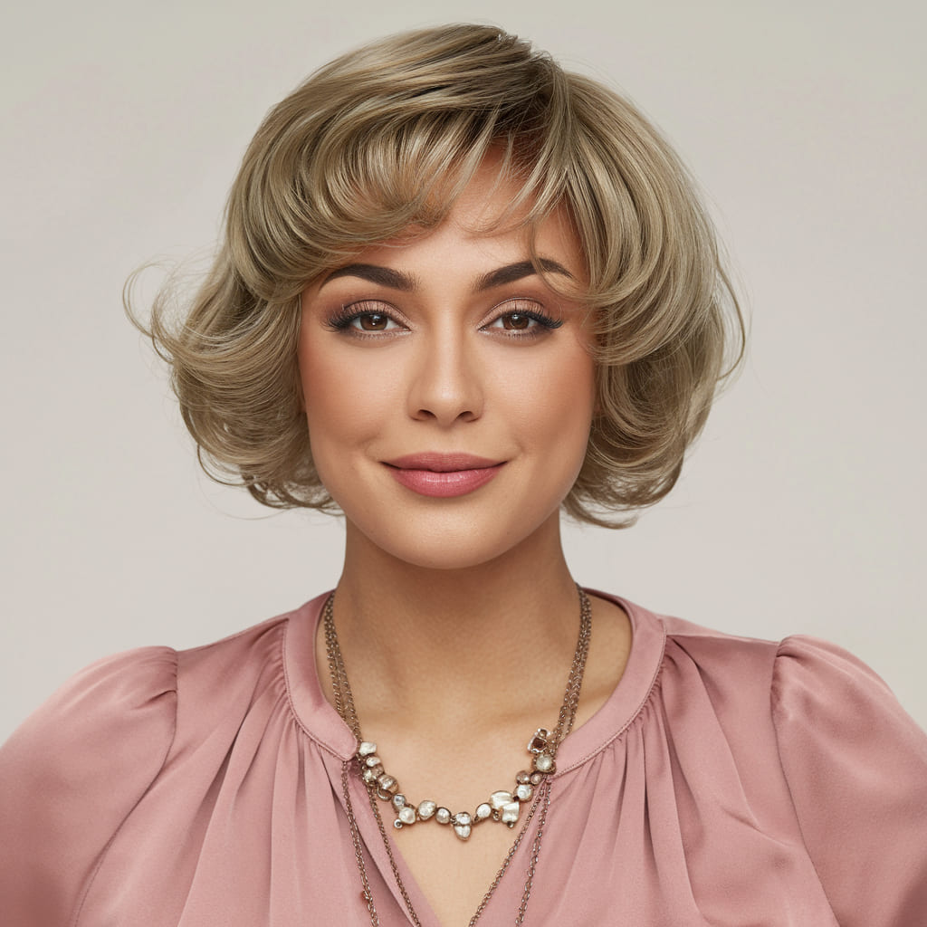 Short Cropped Bob with Soft Curls